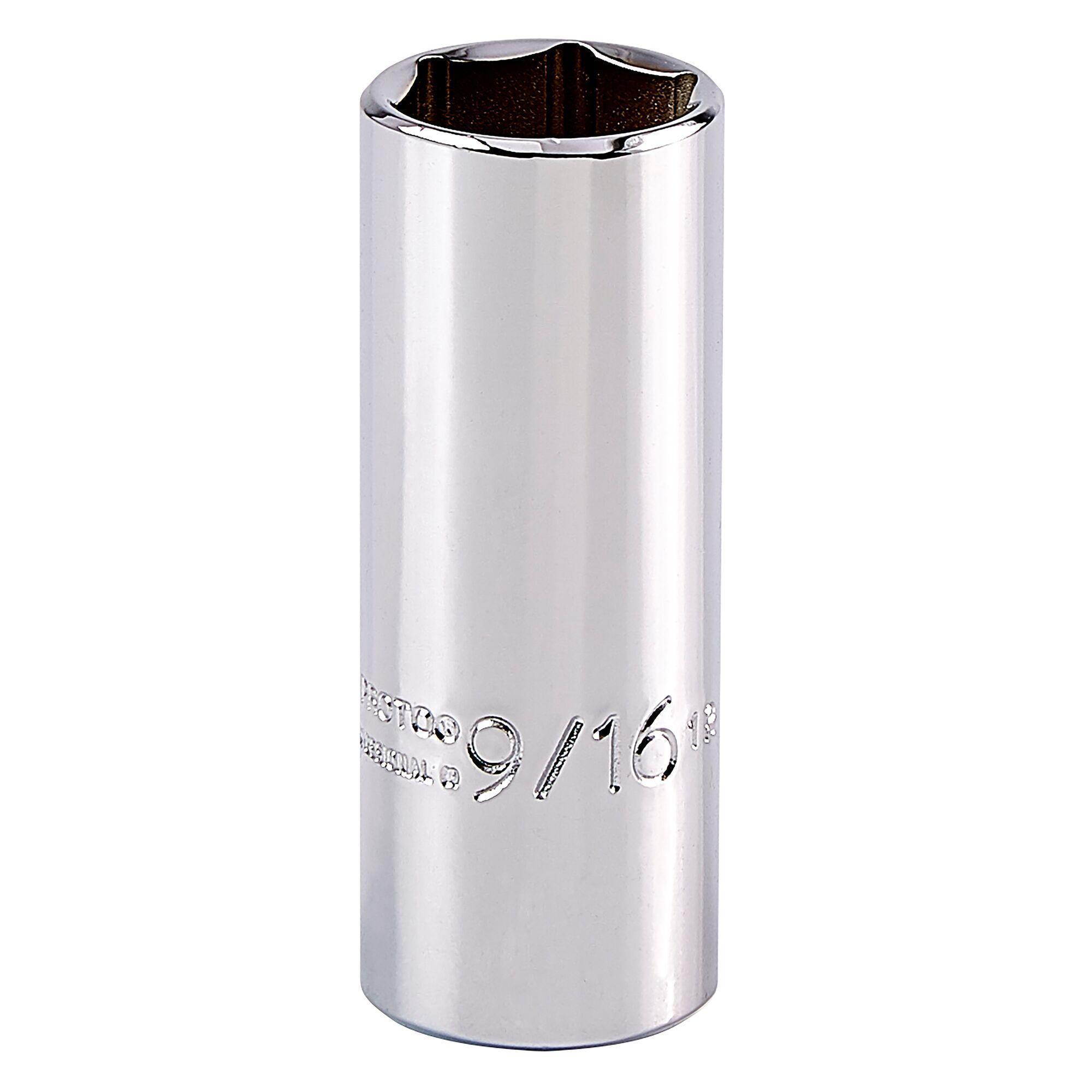 Proto TorquePlus J4718L Deep Length Socket, Imperial, 1/4 in Square Drive, 9/16 in - Sockets