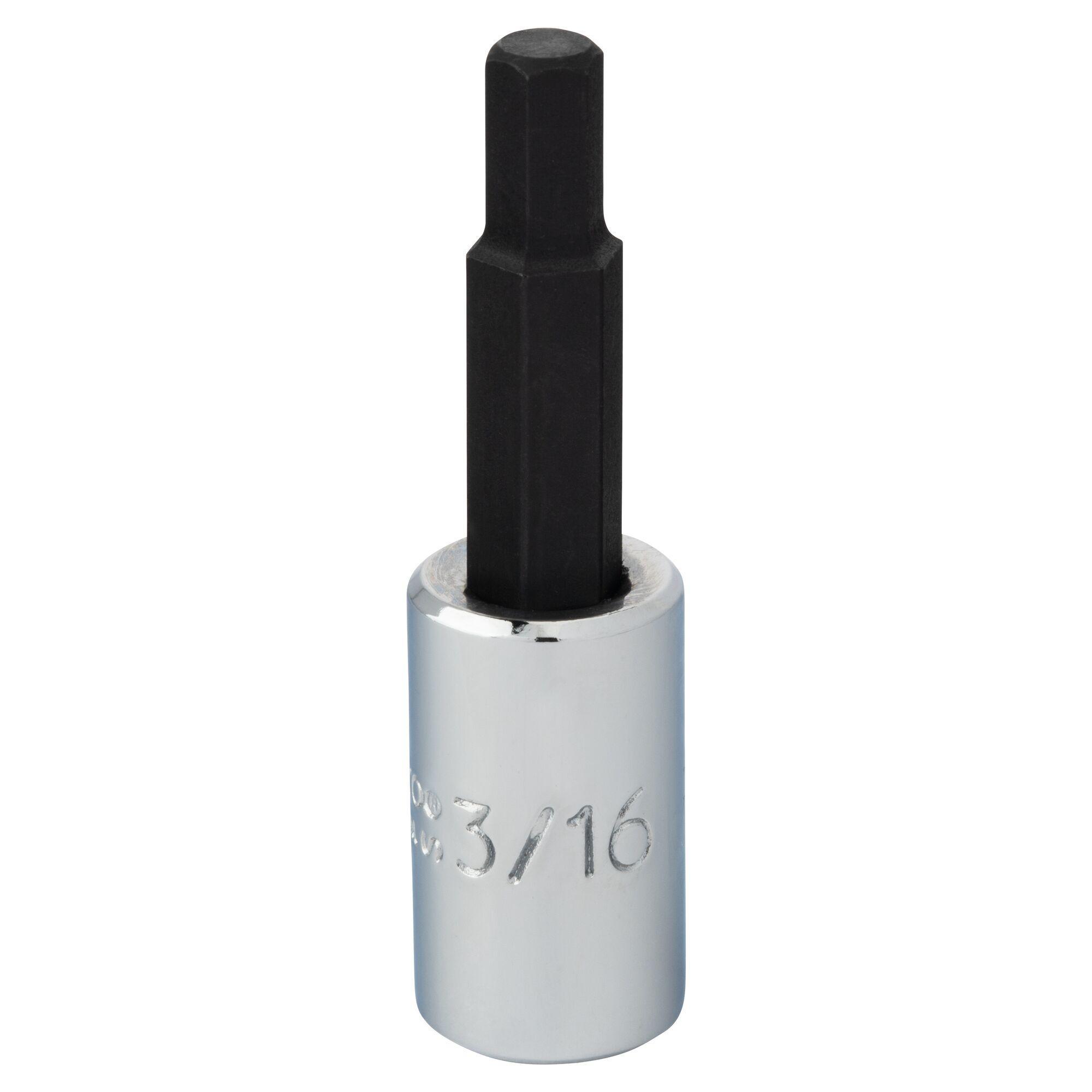 Proto J47703/16 Standard Length Socket Driver Bit, 1/4 in Drive, 3/16 in, 1 in L Bit - Socket Driver Bits