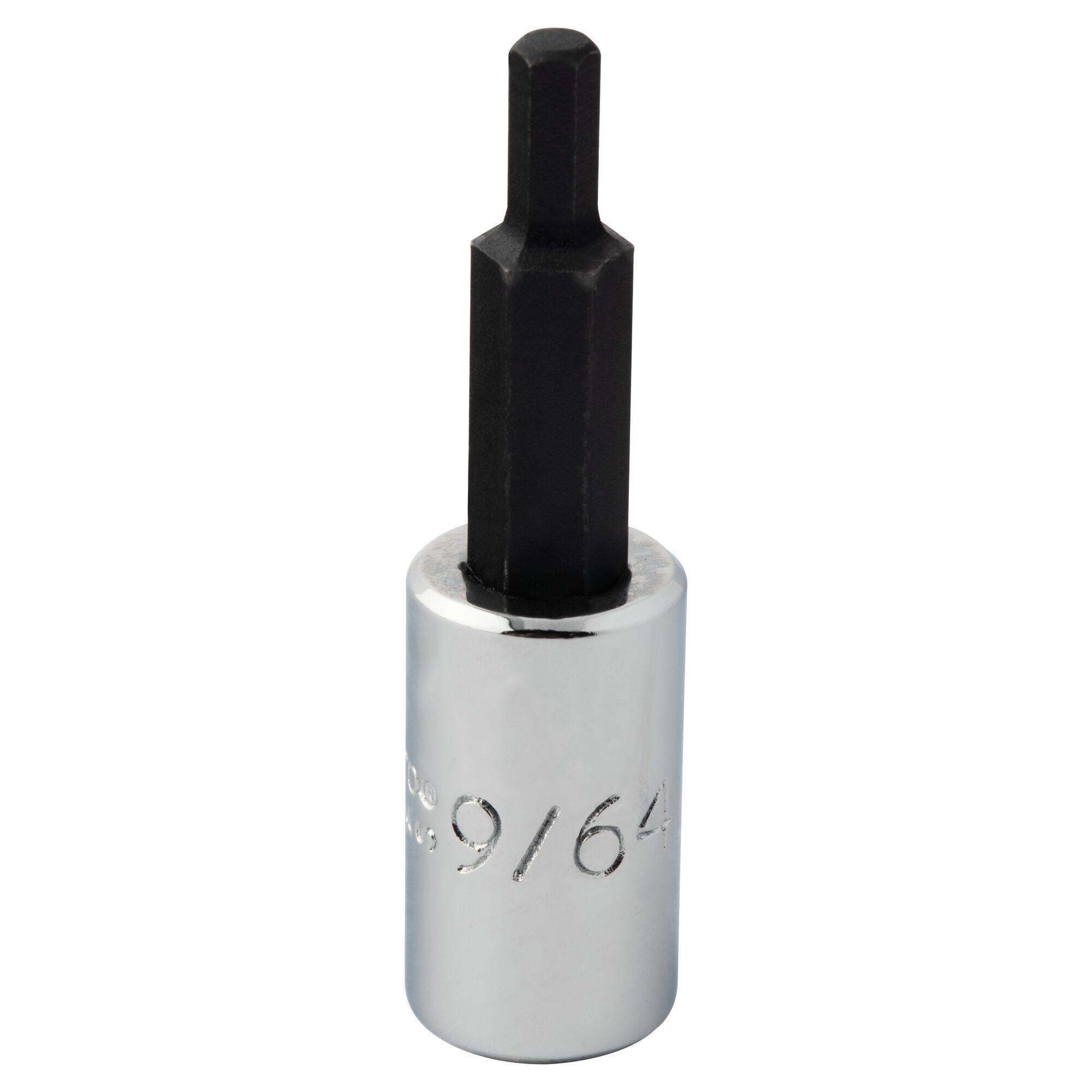 Proto J47709/64 Standard Length Socket Driver Bit, 1/4 in Drive, 9/64 in, 1 in L Bit - Socket Driver Bits