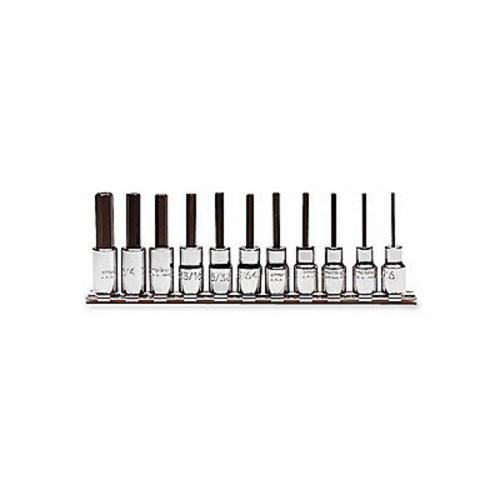 Proto J4770-11 Socket Bit Set, Imperial, 1/16 to 5/16 in Hex, 1/4 in Drive, 11 Pieces, Full Polished - Socket Driver Bit Sets