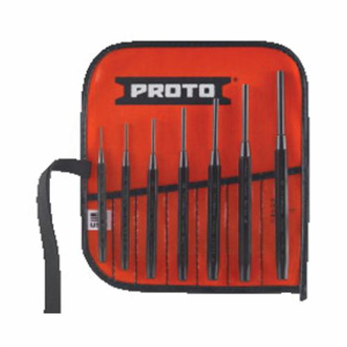 Proto J47A 2-Piece Design Drive Pin Punch Set, Drive Pin Style, 1/16 to 1/4 in Punch, 7 Punches, 7 Pieces - Punch & Chisel Sets