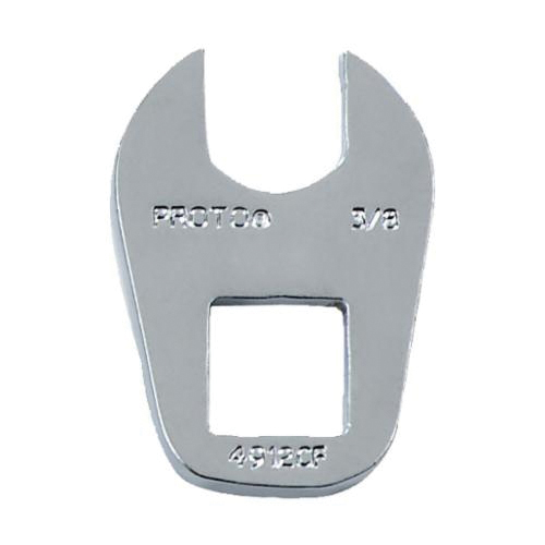 Proto J4918CF Crowfoot Wrench, 9/16 in Wrench, 3/8 in Drive, 1-9/32 in OAL, ASME B107.21, Full Polished - Crowfoot Wrenches