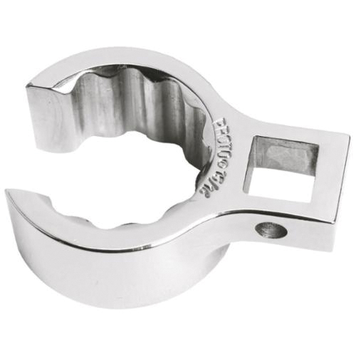 Proto J4920FL Flare Nut Crowfoot Wrench, 5/8 in Wrench, 3/8 in Drive, 12 Points, ASME B107.21, Full Polished - Crowfoot Wrenches