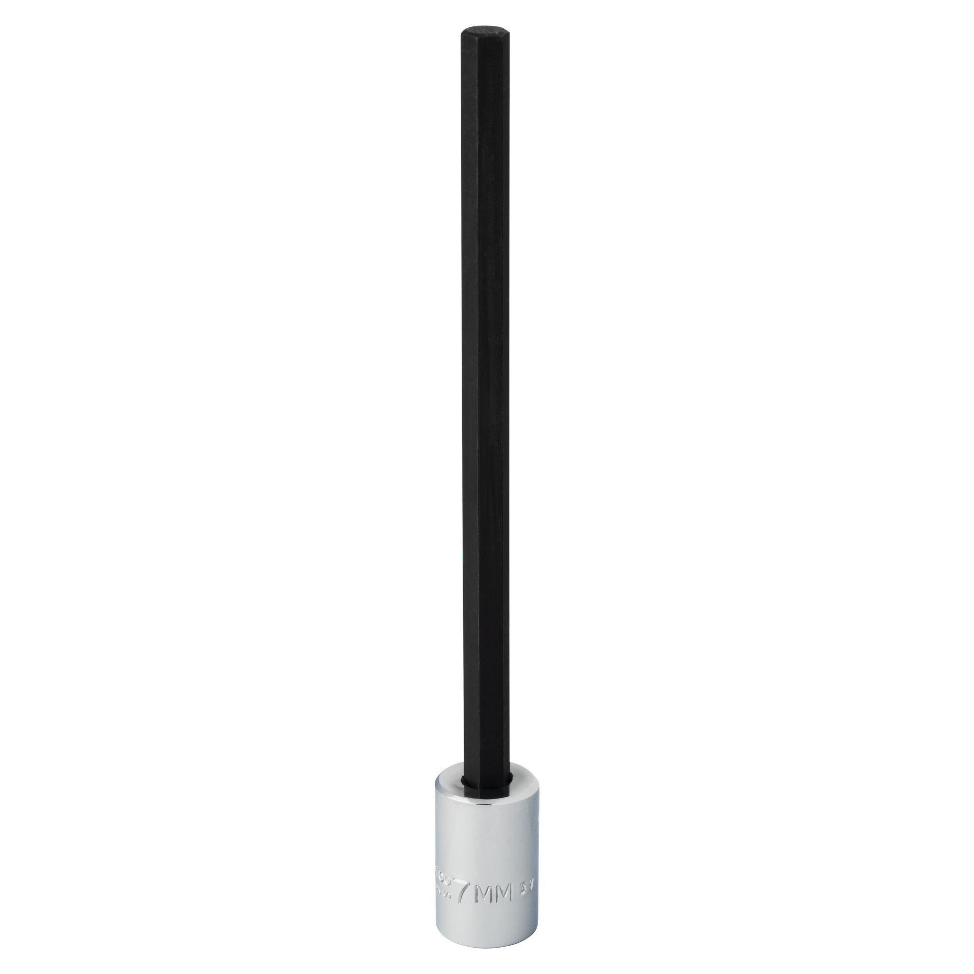Proto J4990-7MXL Extra Long Socket Driver Bit, 3/8 in Drive, 7 mm, 5 in L Bit - Socket Driver Bits