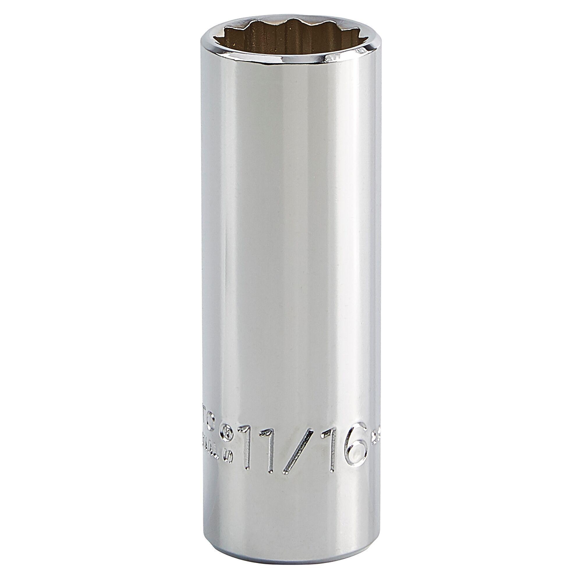 Proto TorquePlus J5022 Deep Length Socket, Imperial, 3/8 in Square Drive, 11/16 in - Sockets