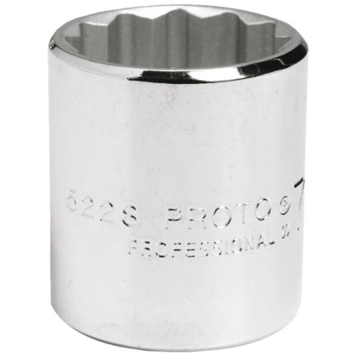 Proto TorquePlus J5208 Standard Length Socket, Imperial, 3/8 in Square Drive, 1/4 in - Sockets