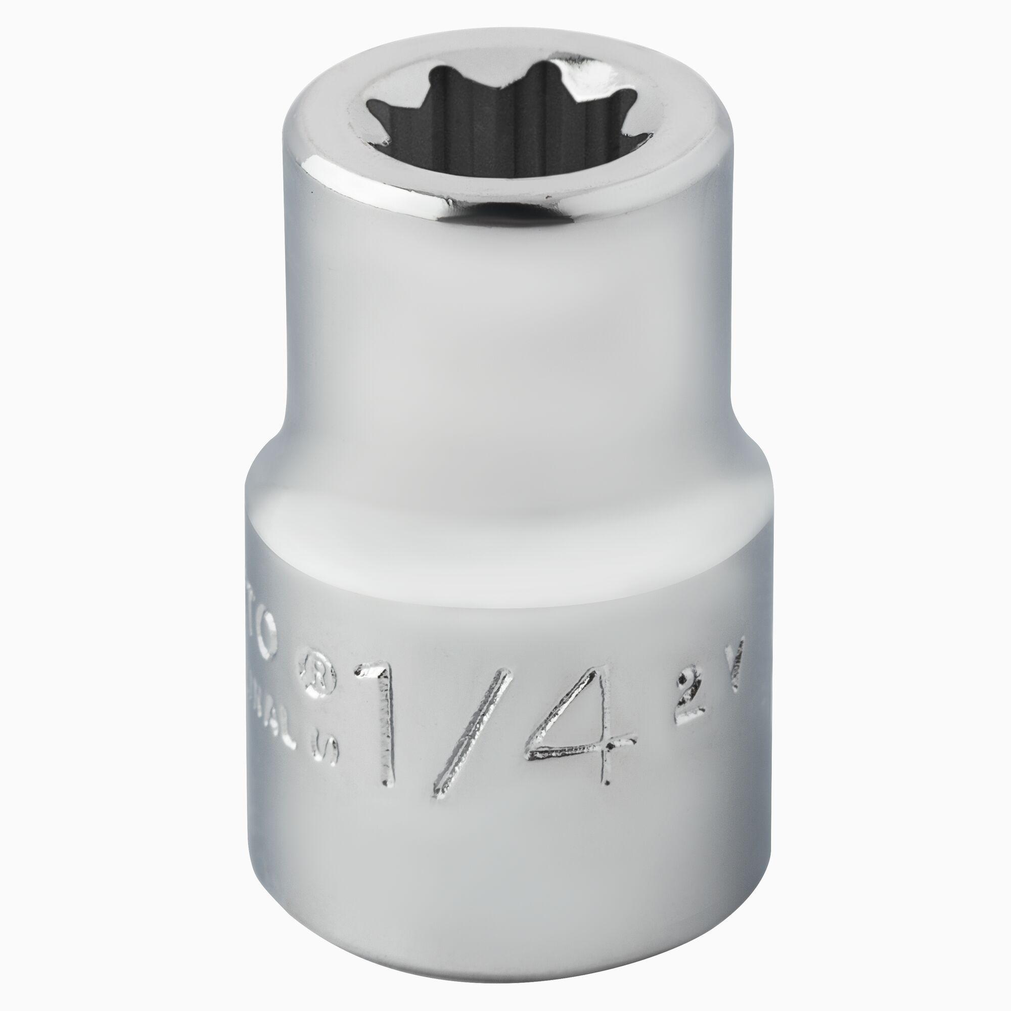 Proto J5208S Standard Length Socket, Imperial, 3/8 in Square Drive, 1/4 in - Sockets