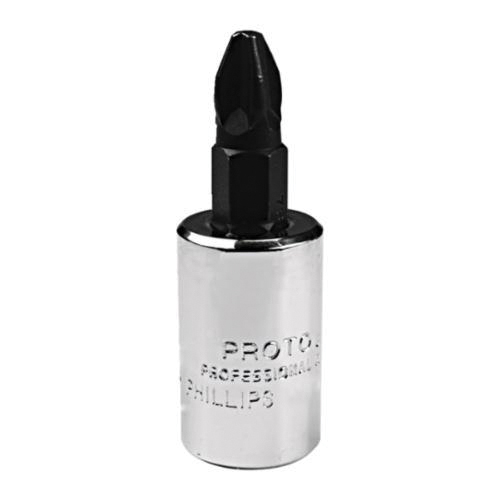 Proto J5243 Standard Length Screwdriver Socket Bit, 3/8 in Drive, #4 - Socket Driver Bits