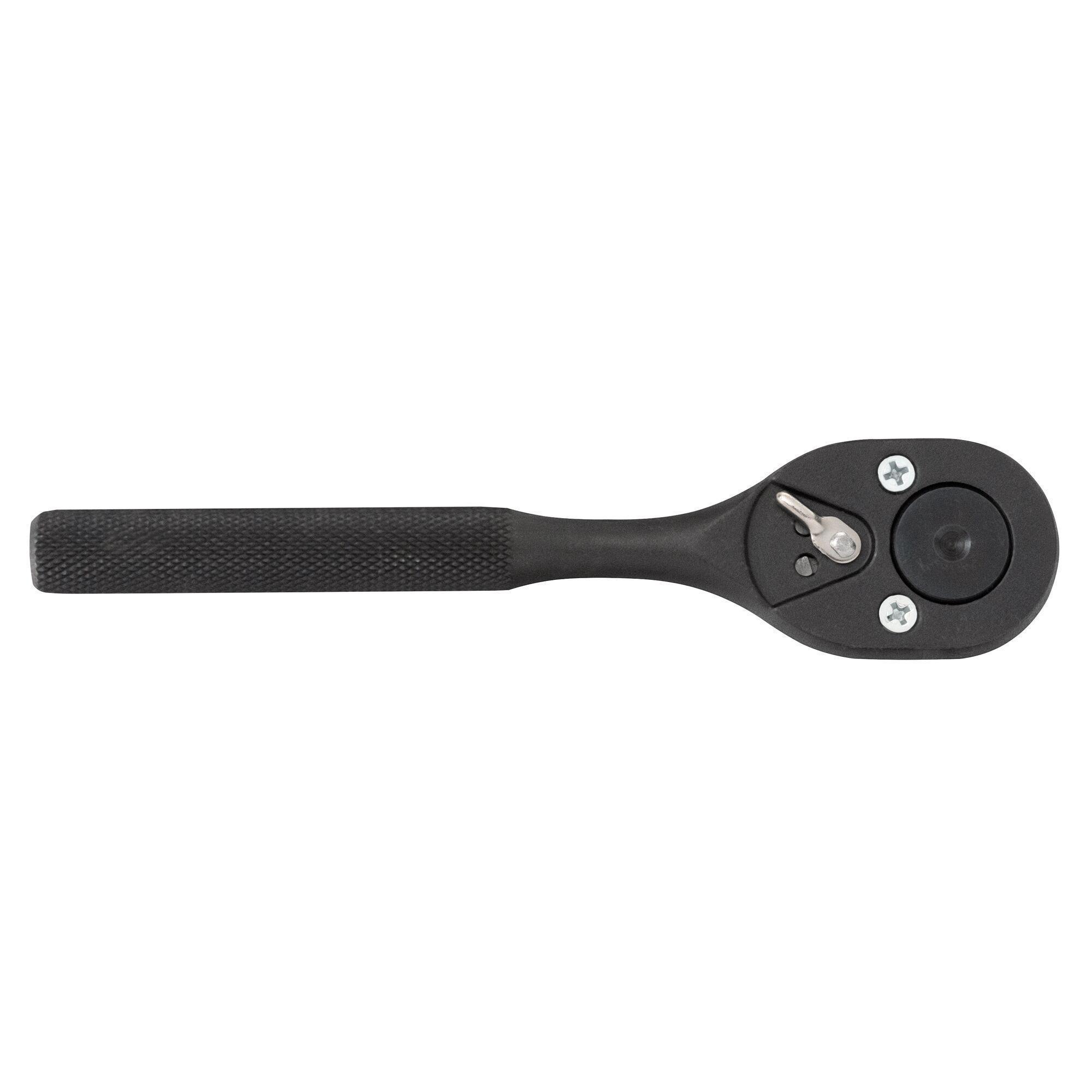 Proto J5449BL Non-Insulated Standard Length Hand Ratchet, Imperial, 1/2 in Drive, Pear Head, 10 in OAL, Alloy Steel, Black Oxide, ASME B107.10M - Ratcheting Socket Wrenches