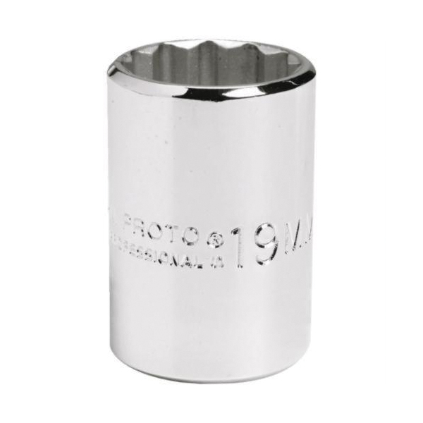 Proto TorquePlus J5410M Standard Length Socket, Metric, 1/2 in Square Drive, 10 mm - Sockets
