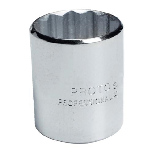 Proto TorquePlus J5448 Standard Length Socket, Imperial, 1/2 in Square Drive, 1-1/2 in - Sockets