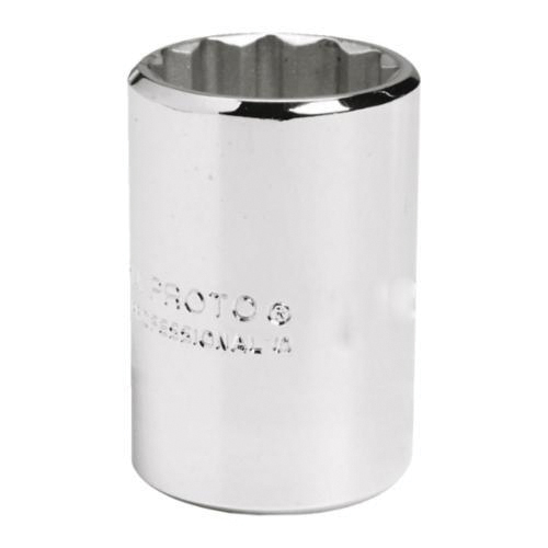 Proto TorquePlus J5412M Standard Length Socket, Metric, 1/2 in Square Drive, 12 mm - Sockets