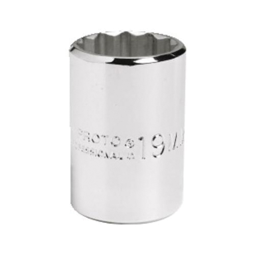 Proto TorquePlus J5421M Standard Length Socket, Metric, 1/2 in Square Drive, 21 mm - Sockets