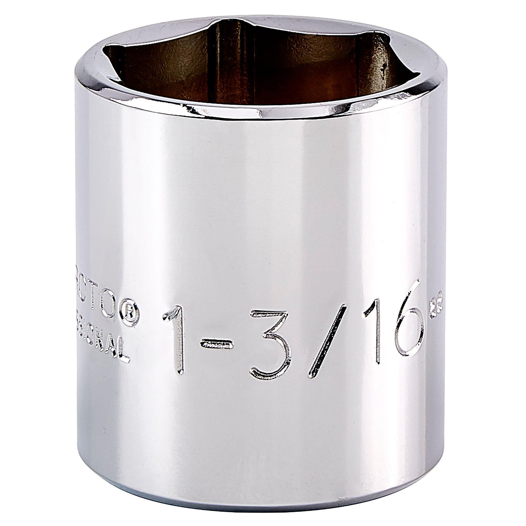 Proto TorquePlus J5438H Standard Length Socket, Imperial, 1/2 in Square Drive, 1-3/16 in - Sockets