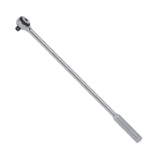 Proto J5454F Non-Insulated Hand Ratchet, Imperial, 1/2 in Drive, Round Head, 15 in OAL, Steel, Full Polished - Ratcheting Socket Wrenches