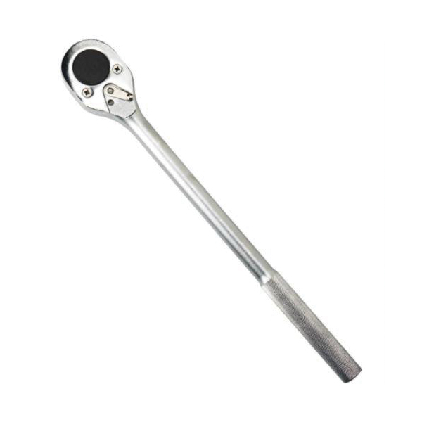 Proto J5649 Non-Insulated Standard Length Hand Ratchet, Imperial, 3/4 in Drive, Pear Head, 20 in OAL, Steel, Satin, ASME B107.10M, Federal GGG-W-641E - Ratcheting Socket Wrenches