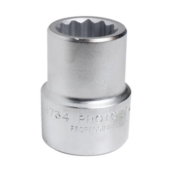 Proto TorquePlus J5812 Standard Length Socket, Imperial, 1 in Square Drive, 3-1/2 in - Sockets