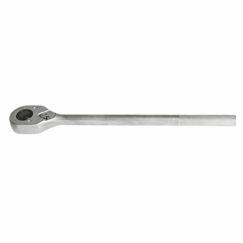 Proto J5849 Male/Female Drive Non-Insulated Hand Ratchet, Imperial, 1 in Drive, Pear Head, 26 in OAL, Steel, Full Polished, ASME B107.500 - Ratcheting Socket Wrenches