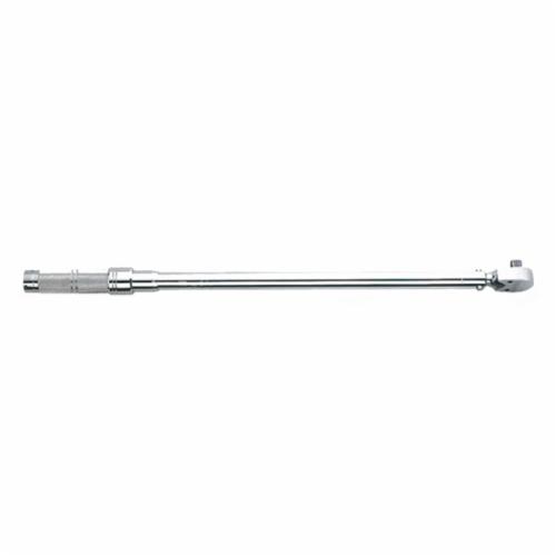Proto J6012C C Series Micrometer Torque Wrench, 3/8 in Drive, 20 to 100 ft-lb, Ratcheting Head, 0.5 ft-lb Graduation, 17 in OAL, ASME B107.14M - Micrometer Torque Wrenches