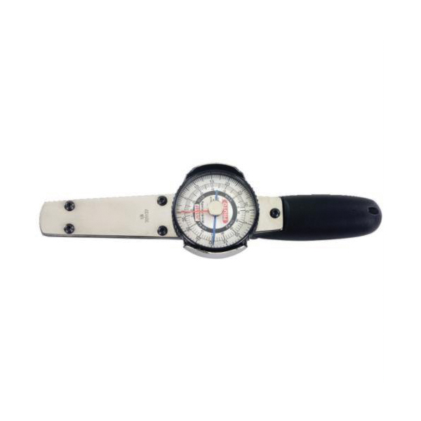 Proto J6113F Dual Scale Dial Torque Wrench, 3/8 in Drive, 10 to 50 ft-lb, Fixed/Ratcheting Head, 14-7/8 in OAL, ASME B107.14M, ISO 6789, 1 ft-lb Graduation - Dial Torque Wrenches