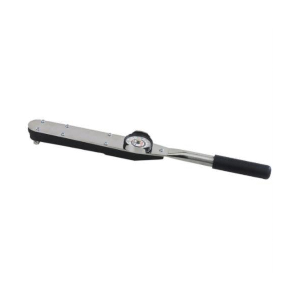 Proto J6121F Dual Scale Dial Torque Wrench, 1/2 in Drive, 35 to 175 ft-lb, Fixed/Ratcheting Head, 21-1/2 in OAL, ASME B107.14M, ISO 6789, 5 ft-lb Graduation - Dial Torque Wrenches