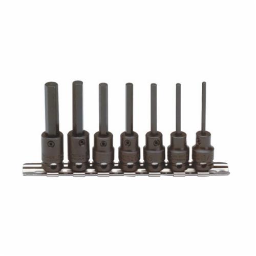Proto J72152 Socket Set, Imperial, 3/8 in, 1/2 in Drive, 7 Pieces, Black Oxide - Socket Driver Bit Sets