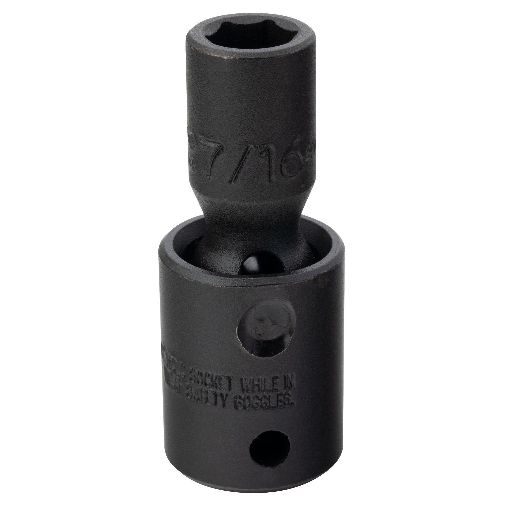 Proto TorquePlus J74274P Standard Length Universal Socket, Imperial, 1/2 in Square Drive, 7/16 in Flexible Socket - Sockets