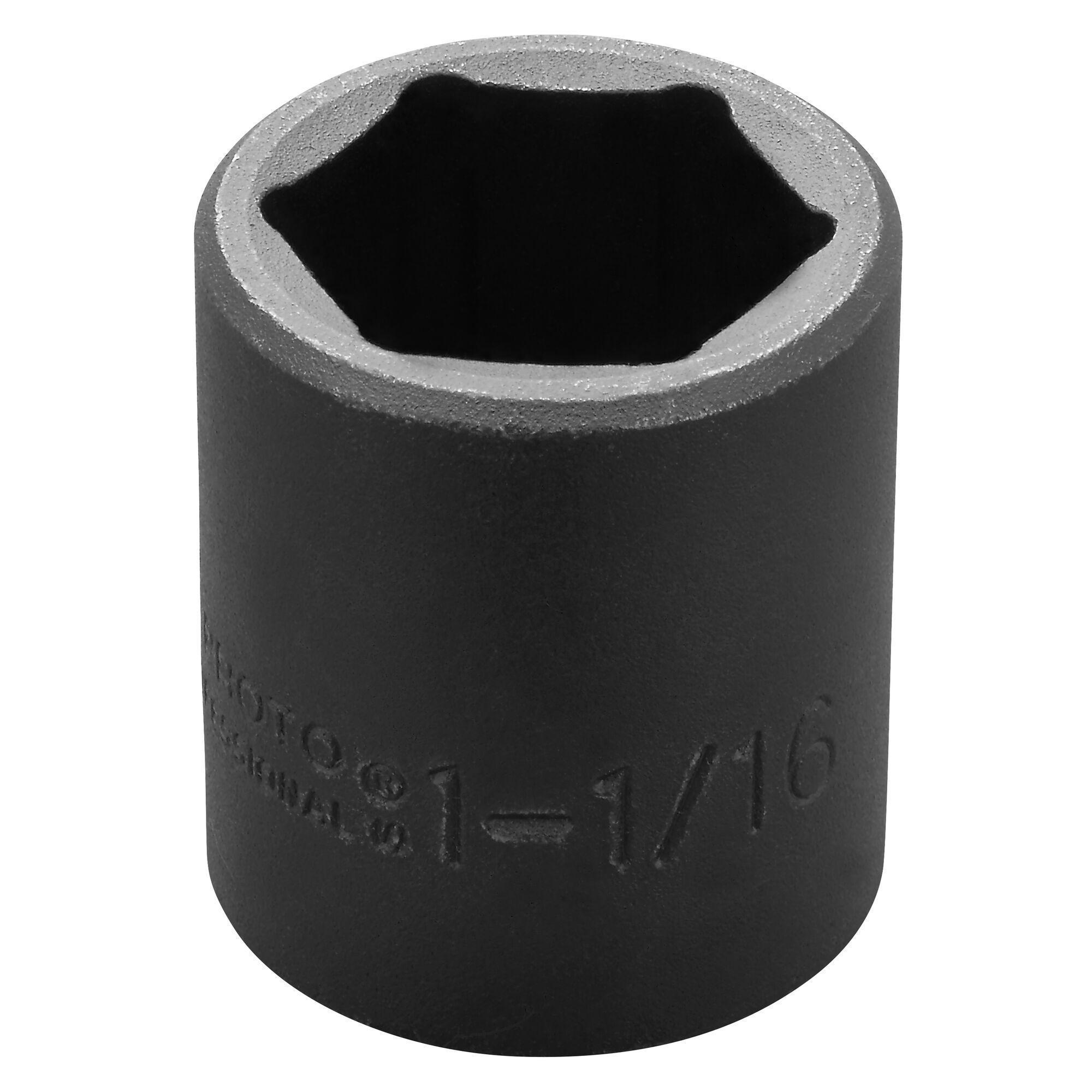 Proto TorquePlus J7434H Standard Length Socket, 1/2 in Square Drive, 1-1/16 in, 6 Points - Sockets