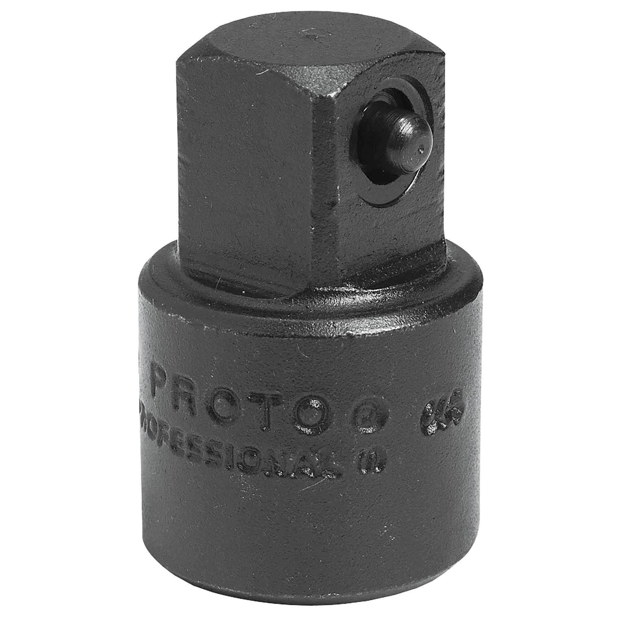 Proto J7650 Impact Socket Adapter, Black Oxide, 1/2 in Male Drive, 3/8 in Female Drive, Female x Male Adapter, ASME B107.110-2012, Forged Steel - Socket Adapters & Universal Joints