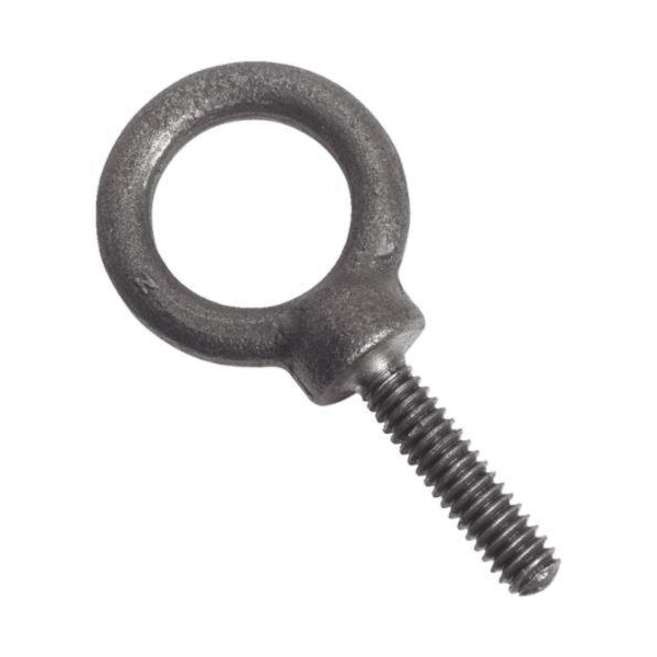 Proto J94021 Full Threaded Shoulder Pattern Eye Bolt, 5/16-18, 1.12 in L Shank, Forged Steel, Plain - Eye Bolts