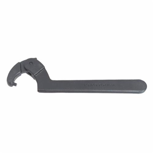 Proto JC492 Adjustable Pin Spanner Wrench, 3/4 to 2 in Capacity, 3/16 in Dia Pin, 6-3/8 in OAL, Federal GGG-W-665B, Alloy Steel, Black Oxide - Spanner Wrenches