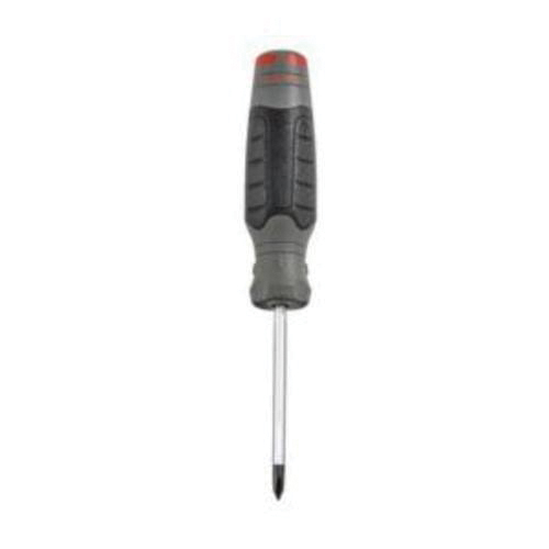Proto JP0408R Screwdriver, #4 Phillips Point, Alloy Steel Shank, 13 in OAL, Black Oxide/Polished Chrome, ASME B107.15 - Standard Screwdrivers