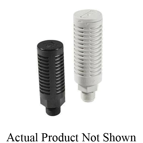 SMC AN30-N03 Pneumatic Silencer, 3/8 in Port, 1.0 mpa Pressure Rating, 41 to 140 deg F - Pneumatic Mufflers