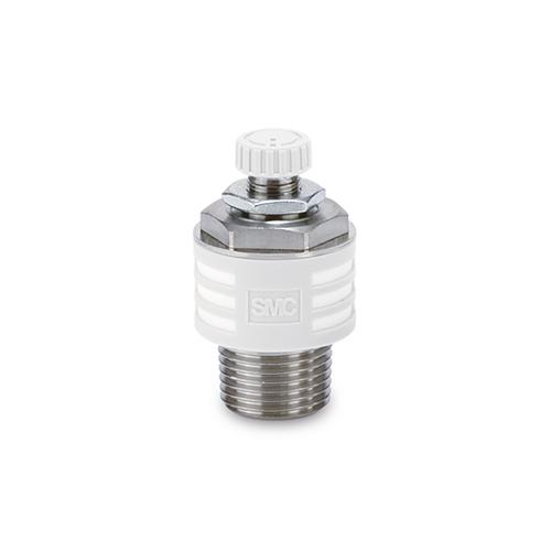 SMC ASN2-N03-S Silencer Valve, 3/8 in Port, 0 to 1 MPa Pressure, -5 to 60 deg C - Pneumatic Mufflers
