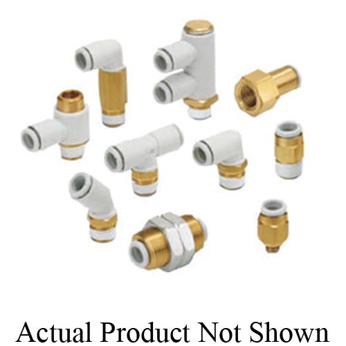 SMC KQ2H06-00A KQ2 Tube Connector, 6 mm Nominal, Tube, Polybutylene Terephthalate, Import - Pneumatic Connectors