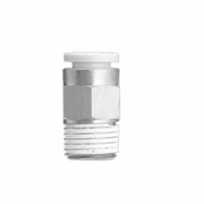 SMC KQ2H13-37AS KQ2 Half Union Male Adapter, 1/2 in Nominal, MNPT, Brass, Import - Pneumatic Adapters