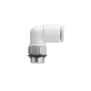 SMC KQ2L06-U01A Tube Elbow, 6 mm x Uni1/8 Nominal, Male Threaded x Push-In, Brass - Pneumatic Elbows