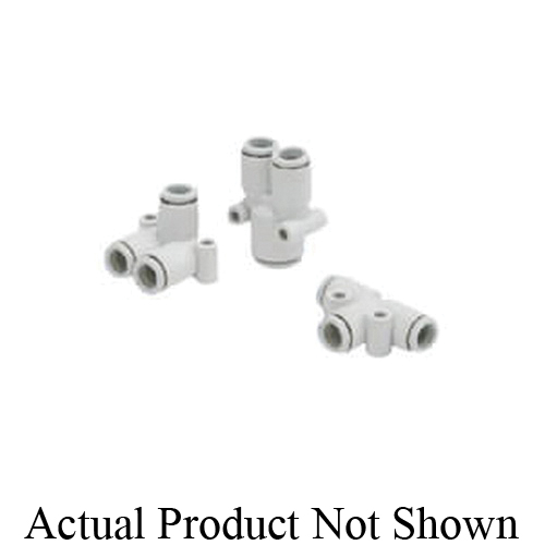 SMC KQ2T06-00A Union Tee, 6 mm Nominal, Tube, Polybutylene Terephthalate, Import - Pneumatic Tees