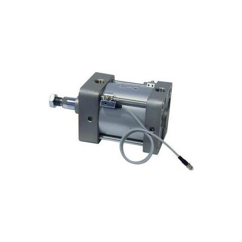 SMC NCA1B150-0200 NCA1 Medium Duty Air Cylinder, 150 mm Cylinder Bore, 200 mm L Stroke, Double Acting Cylinder Action, Basic Mounting - Compact, Short Stroke & Flat Cylinders