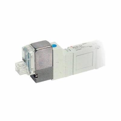 SMC SY3140-5LOZ SY3000 5-Port Single Solenoid Valve With 300 mm Lead Wire, 1/8 in Port, 0.15 to 0.7 MPa Pressure, 4 Ways, 2 Positions - Solenoid Actuated DCVs