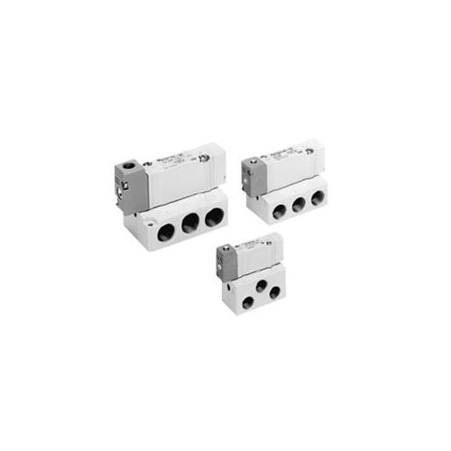 SMC SYA7120-02T SYA 5-Port Valve, 1/4 in Port, 0.15 to 0.7 MPa Pressure, 0.64 Cv Flow Rate, 4 Ways, 2 Positions - Solenoid Actuated DCVs