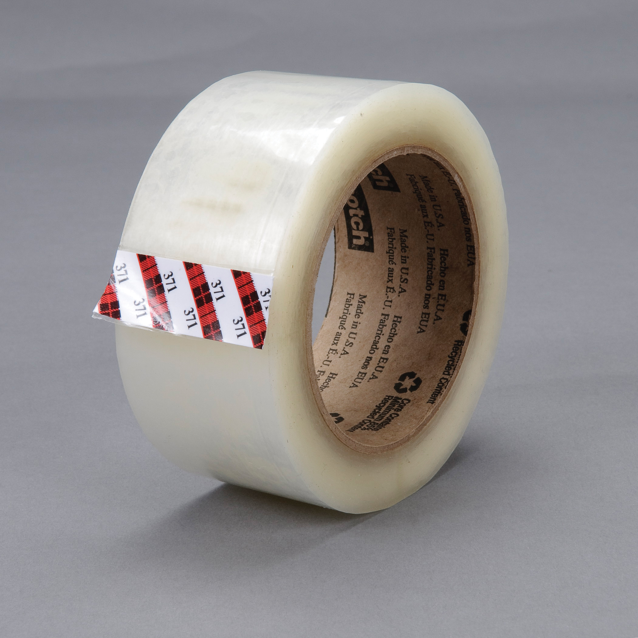 Scotch 7000042510 Sealing Tape, 50 m L x 48 mm W, 1.9 mil THK, Hot Melt Synthetic Rubber Resin Adhesive, Polypropylene Film Backing, Clear - Packaging Tapes