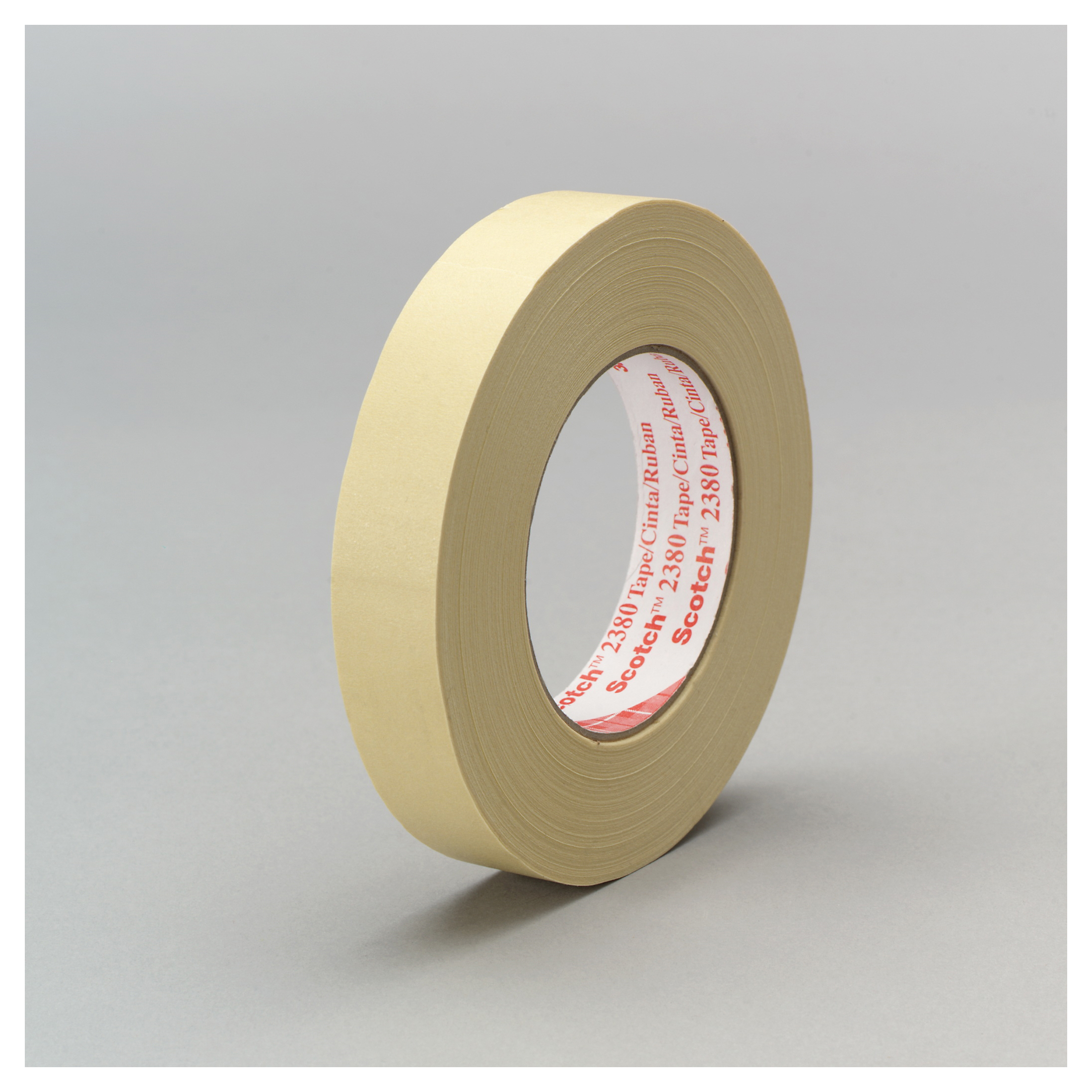 Scotch 7000088416 High Performance Adhesive Tape, 55 m L x 48 mm W, 7.2 mil THK, Natural/Synthetic Rubber Adhesive, Crepe Paper Backing - Masking Tapes