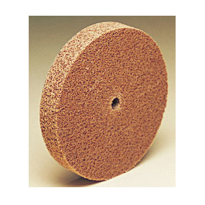 Scotch-Brite 7010365598 Cut and Polish Unitized Wheel, 4 in Dia Wheel, 1/4 in Center Hole, 1/4 in W Face, Coarse Grade, Aluminum Oxide Abrasive - Deburring Wheels