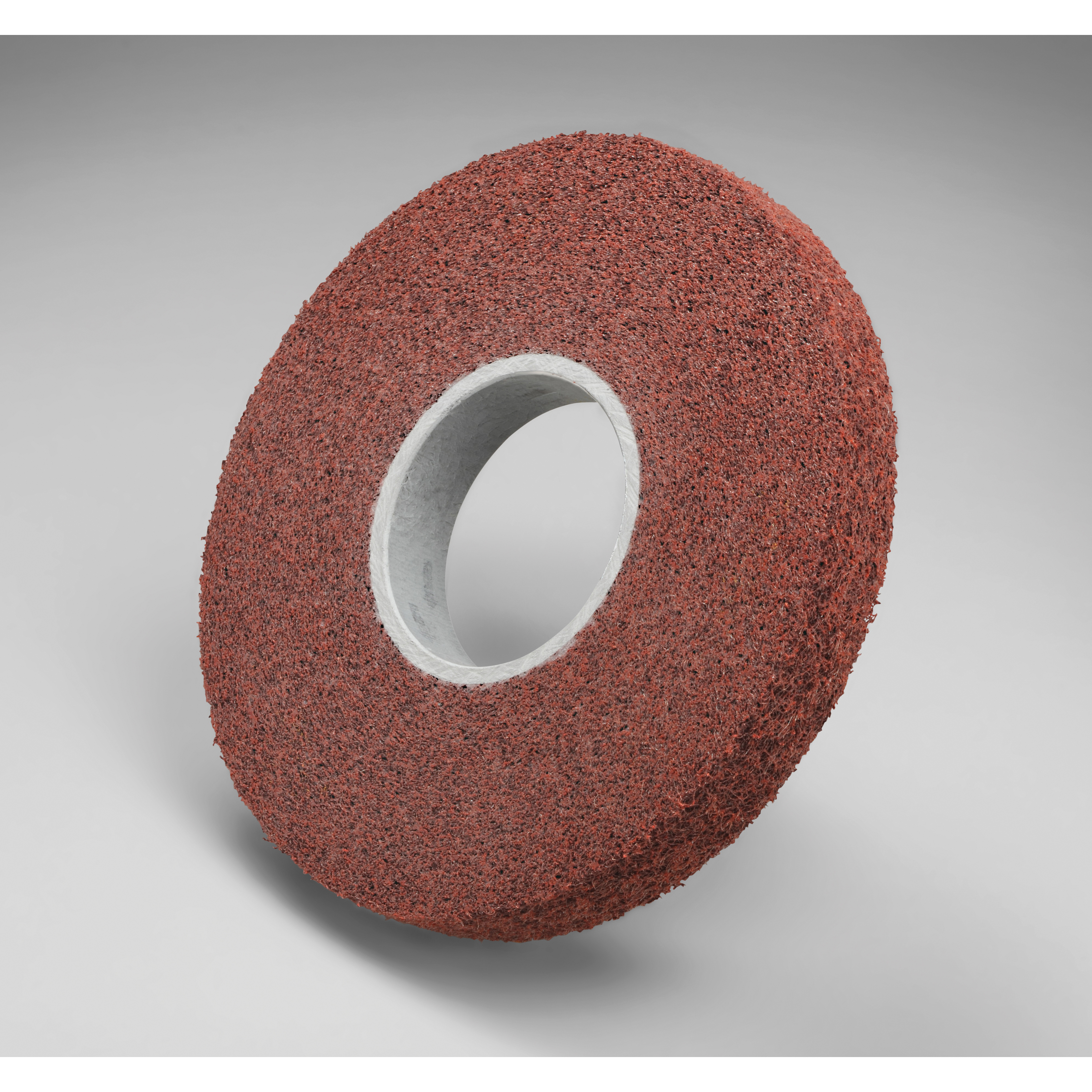 Scotch-Brite 7100000490 Metal Finishing Wheel, 8 in Dia Wheel, 3 in Center Hole, 1 in W Face, Medium Grade, Aluminum Oxide Abrasive - Deburring Wheels
