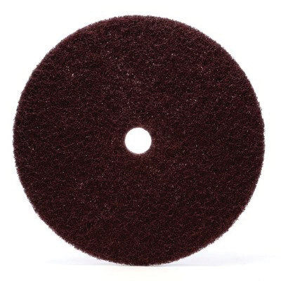 Scotch-Brite 7100078403 General Purpose High Strength Disc, 12 in Dia Disc, Medium Grade, Aluminum Oxide Abrasive, Nylon Fiber Backing - Non-Woven Abrasive Plain Back Discs