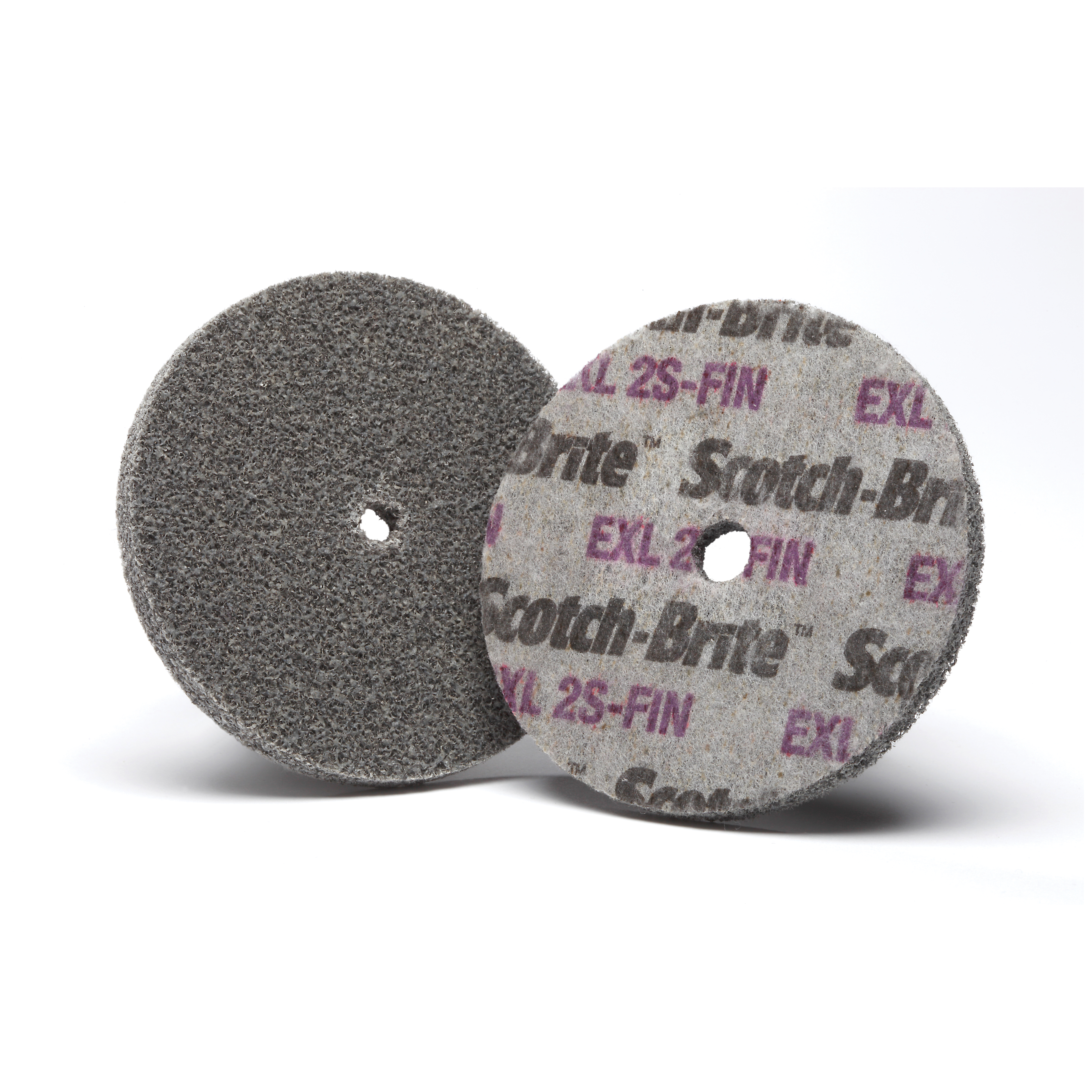 Scotch-Brite 7000000692 EXL High Performance Unitized Wheel, 3 in Dia Wheel, 1/4 in Center Hole, 1/4 in W Face, Fine Grade, Silicon Carbide Abrasive - Deburring Wheels