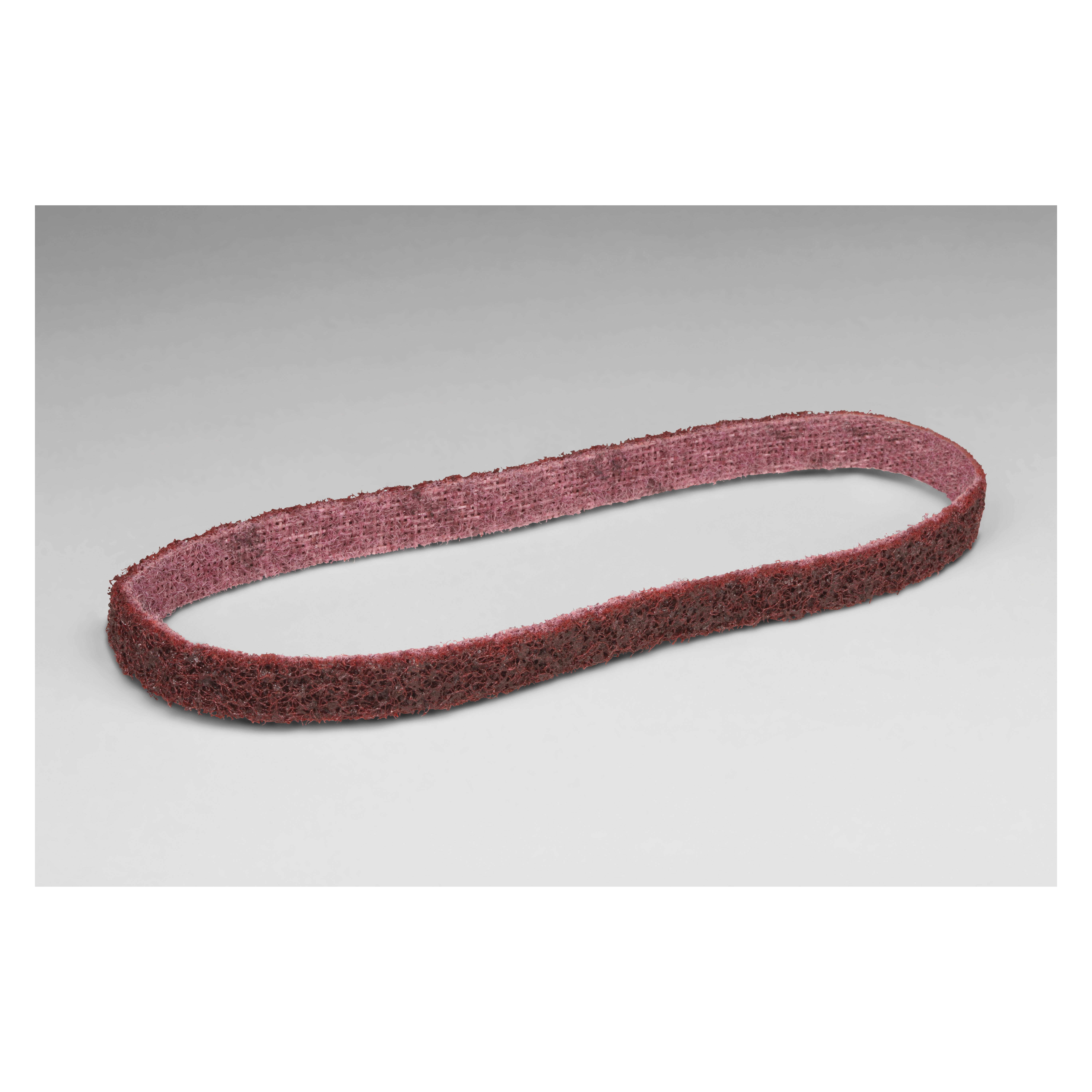Scotch-Brite 7000120687 Surface Conditioning Belt, 1/4 in W Belt x 18 in L, Medium Grade, Aluminum Oxide Abrasive, Maroon - Non-Woven Abrasive Belts