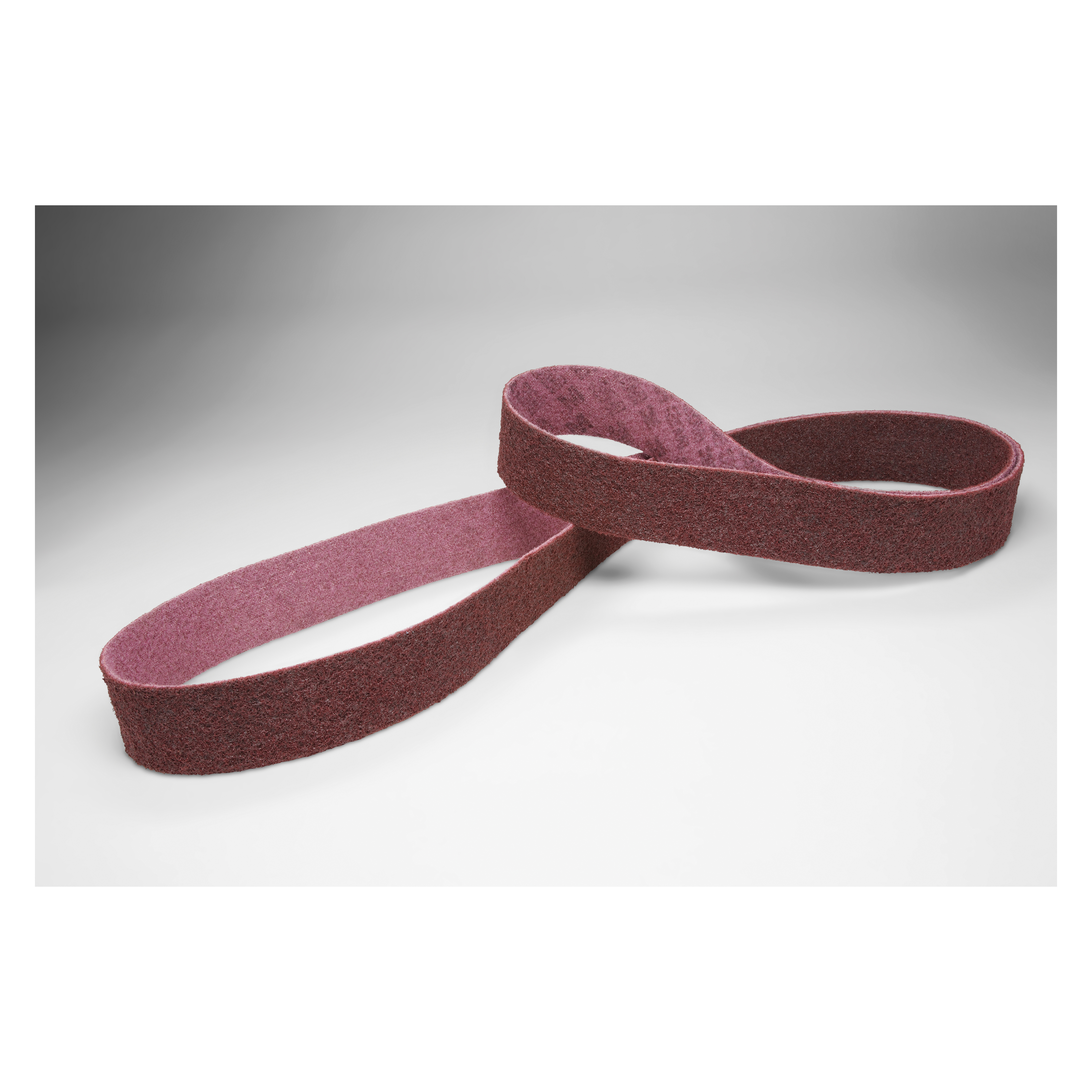 Scotch-Brite 7000120690 Backstand Portable Scrim Surface Conditioning Belt, 3 in W Belt x 18 in L, Medium Grade, Aluminum Oxide Abrasive, Maroon - Non-Woven Abrasive Belts