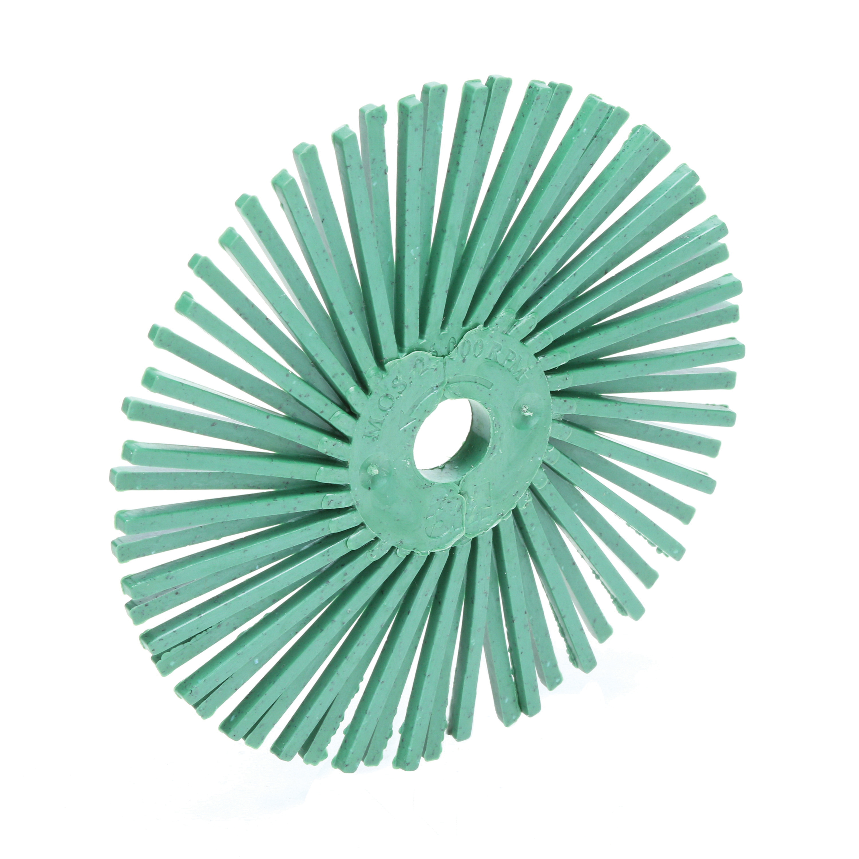 Scotch-Brite 7100138323 Flexible Bristle Disc, 3 in Dia Brush, 3/8 in Arbor Hole, 50 Grit, Coarse Grade, Ceramic Fill - Radial Bristle Brushes